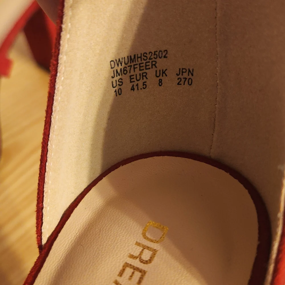 Dream Pairs Red Strappy Heels - Picture 6 of 9